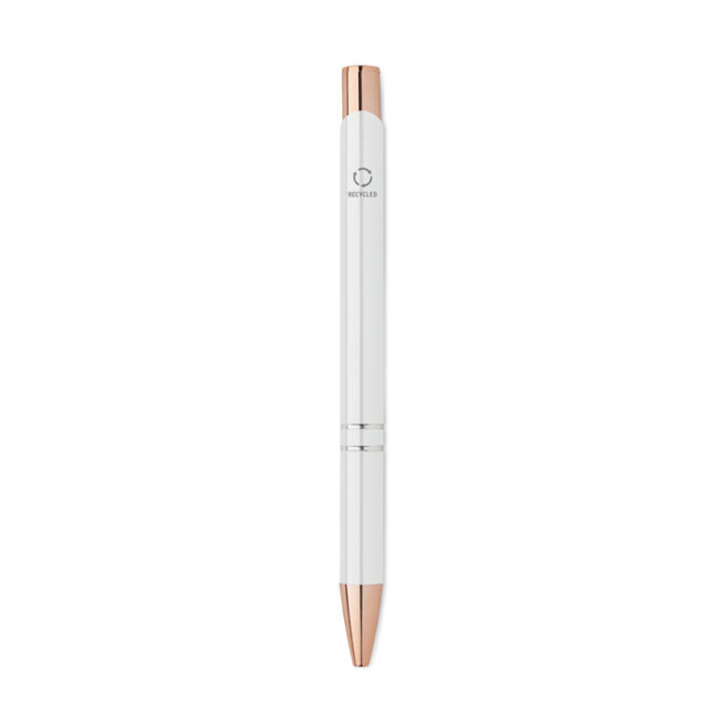 Stylo publicitaire en alu recyclé rose gold 