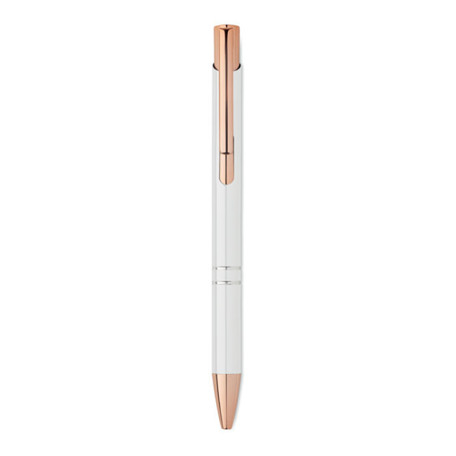 Stylo publicitaire en alu recyclé rose gold 