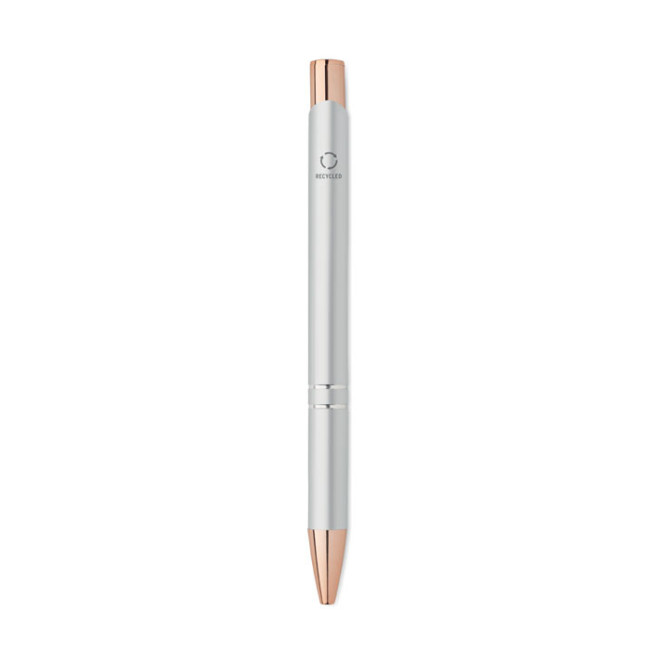 Stylo publicitaire en alu recyclé rose gold 