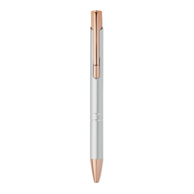 Stylo publicitaire en alu recyclé rose gold 