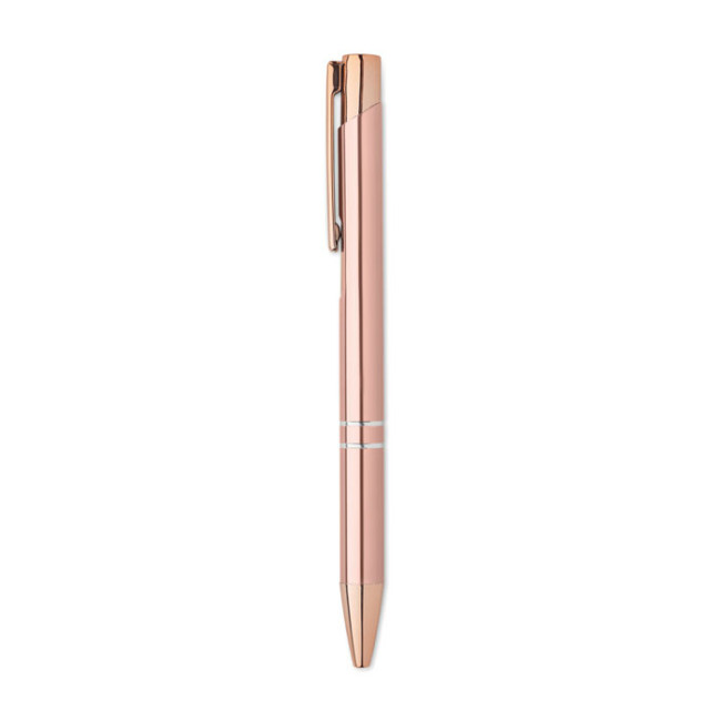 Stylo publicitaire en alu recyclé rose gold 