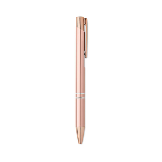 Stylo publicitaire en alu recyclé rose gold 