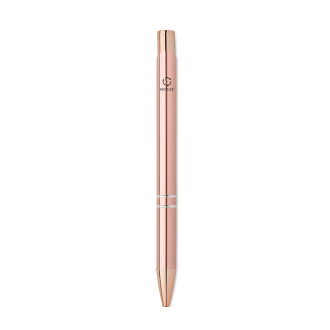 Stylo publicitaire en alu recyclé rose gold 