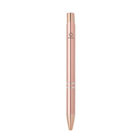 Stylo publicitaire en alu recyclé rose gold 