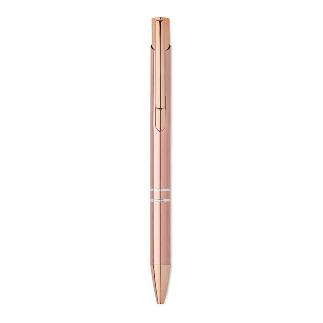 Stylo publicitaire en alu recyclé rose gold 
