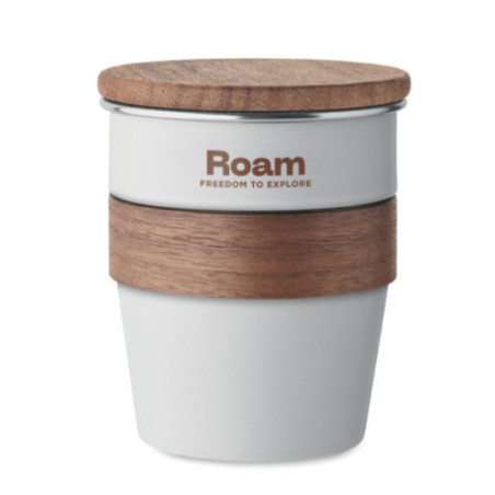 Gobelet en acier inox recyclé Walnut 350 ml 
