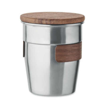 Gobelet en acier inox recyclé Walnut 350 ml 