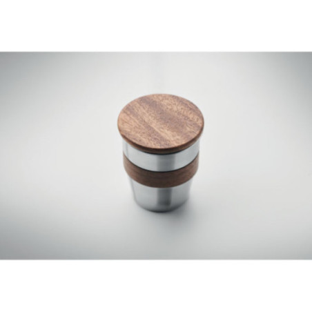 Gobelet en acier inox recyclé Walnut 350 ml 