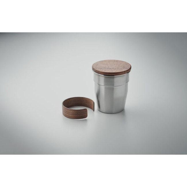 Gobelet en acier inox recyclé Walnut 350 ml 