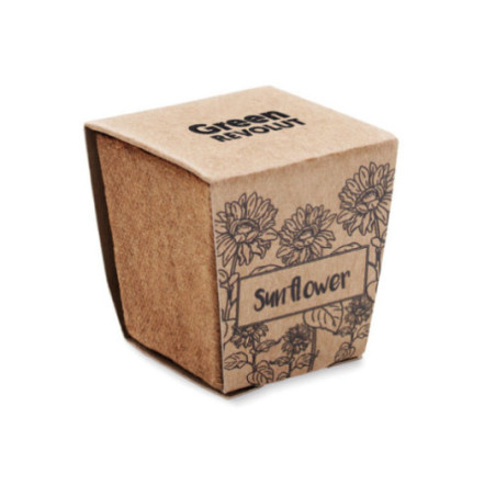 Pot de tourbe pour tournesol Sunflower Kit 
