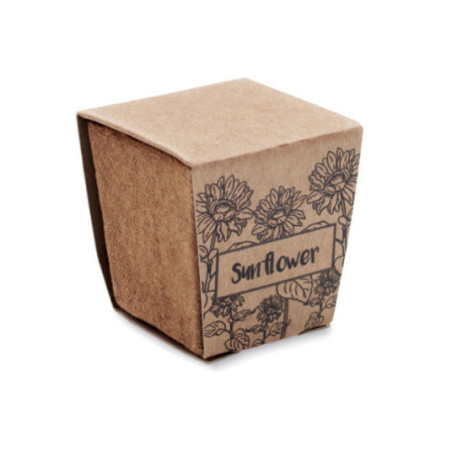 Pot de tourbe pour tournesol Sunflower Kit 