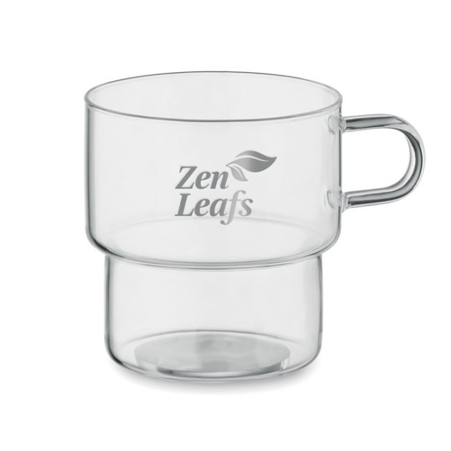 Tasse personnalisée en verre Boromug 300 ml 
