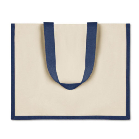 Sac de plage personnalisé en toile et jute Campo de Fiori 