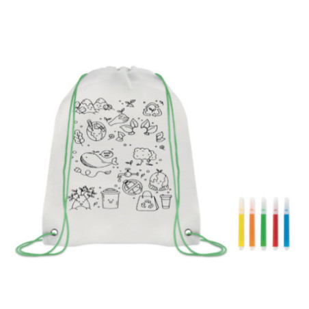 Sac cordon à colorier Carrydraw 