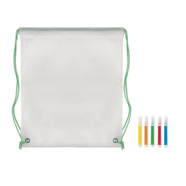 Sac cordon à colorier Carrydraw 