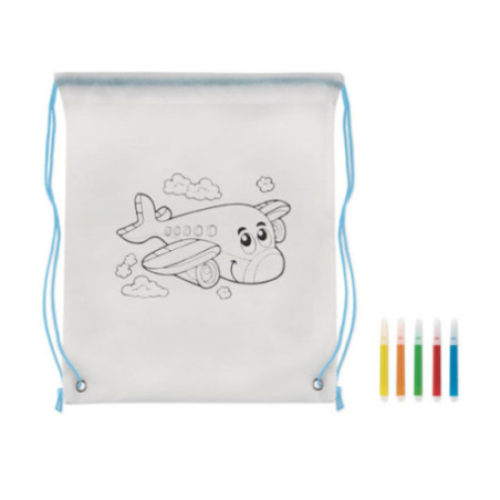 Sac cordon à colorier Carrydraw 