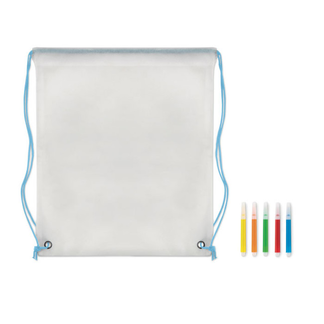 Sac cordon à colorier Carrydraw 