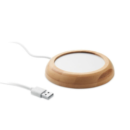 Chauffe-tasse personnalisé en bambou Muglet 