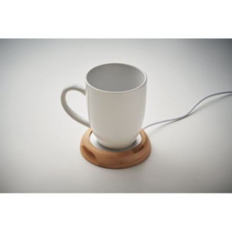 Chauffe-tasse personnalisé en bambou Muglet 