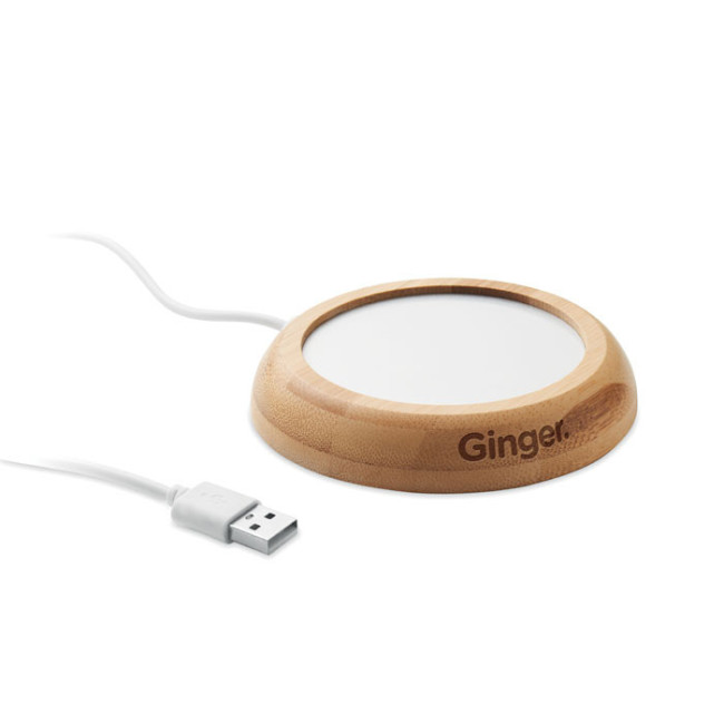 Chauffe-tasse personnalisé en bambou Muglet 