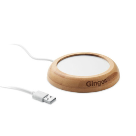 Chauffe-tasse personnalisé en bambou Muglet 