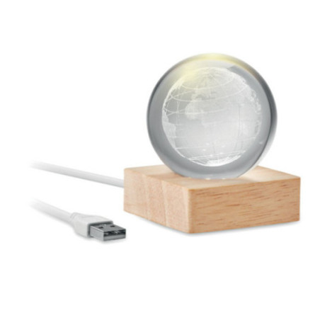 Globe LED en verre personnalisable Globe Light 
