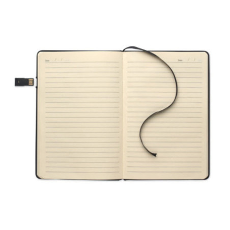 Carnet A5 personnalisable avec clé USB USBNOTE 