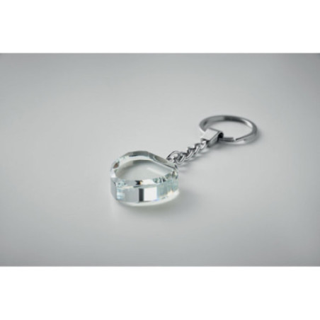Porte-clés personnalisé en verre Heartward 