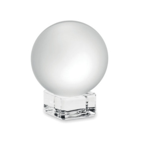 Trophée personnalisé en verre rond Glassward 