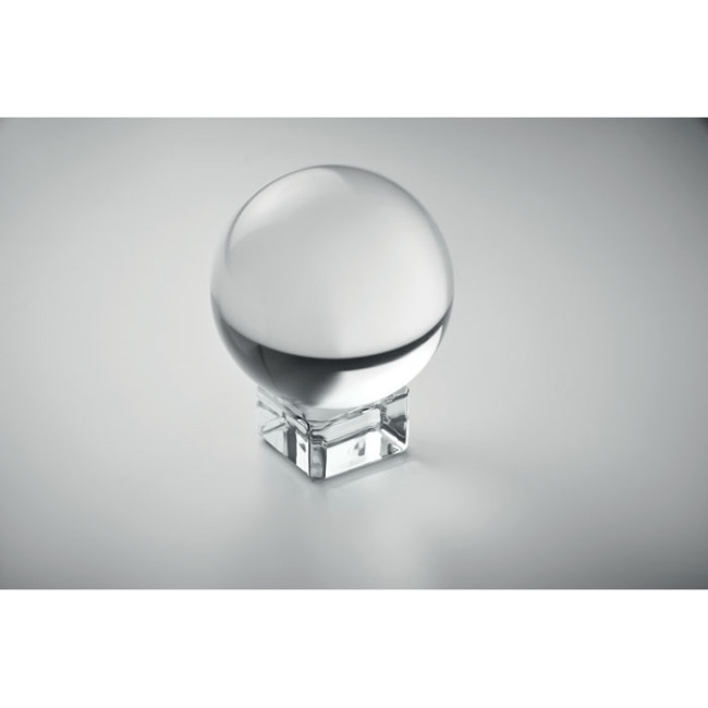 Trophée personnalisé en verre rond Glassward 