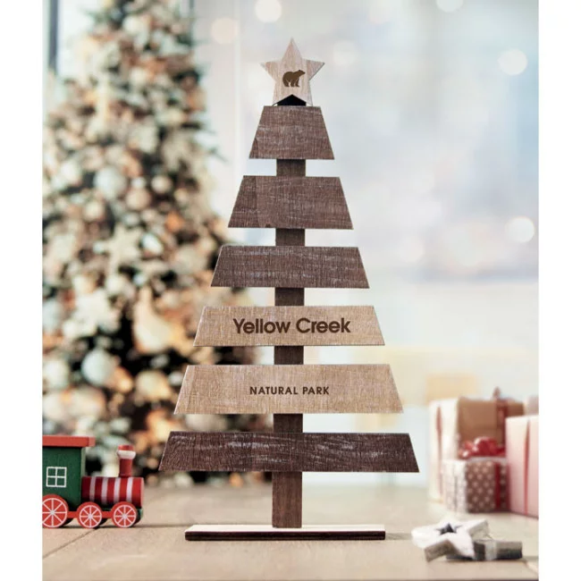 Sapin de Noël personnalisé en bois Puinen 