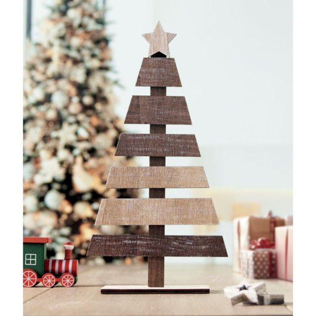 Sapin de Noël personnalisé en bois Puinen 