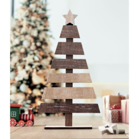 Sapin de Noël personnalisé en bois Puinen 