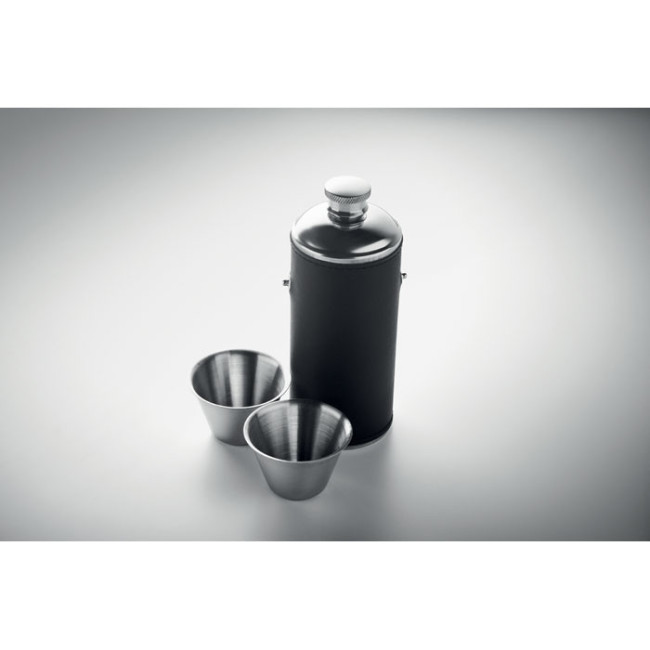 Gourde personnalisée avec gobelets Cocoon 230 ml 