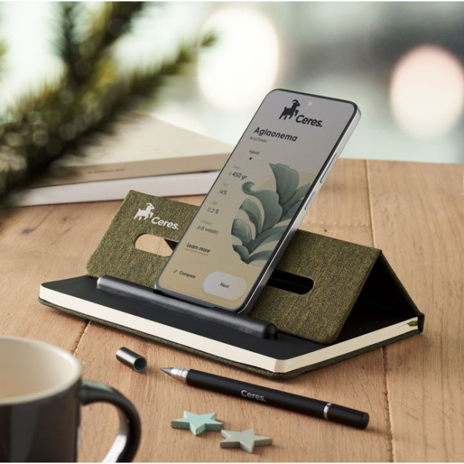 Carnet personnalisé A5 et support téléphone Rinbook 