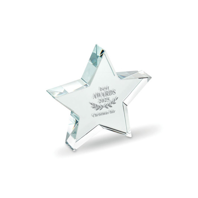 Trophée étoile en verre Starward 