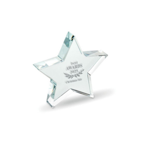 Trophée étoile en verre Starward 