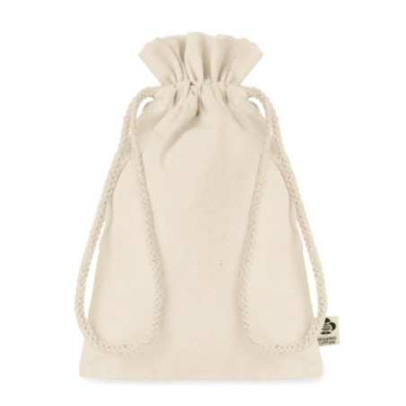 Sac cadeau à cordon en coton bio Amber S 