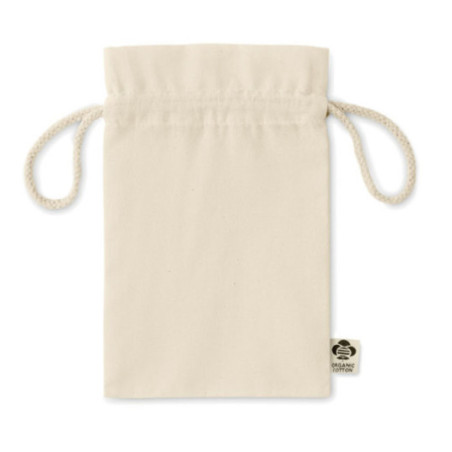 Sac cadeau à cordon en coton bio Amber S 