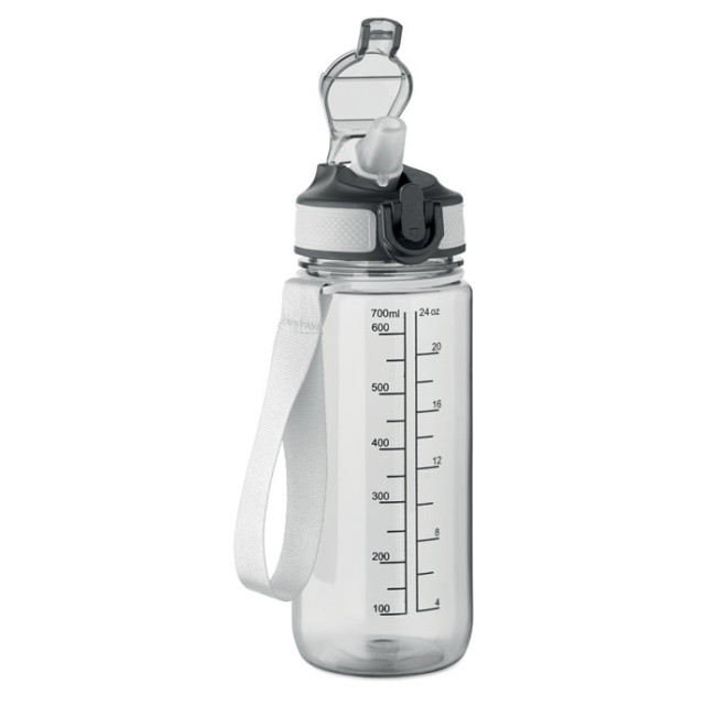 Gourde de sport graduée en RPET Enkel 700 ml 