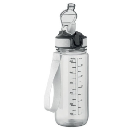 Gourde de sport graduée en RPET Enkel 700 ml 