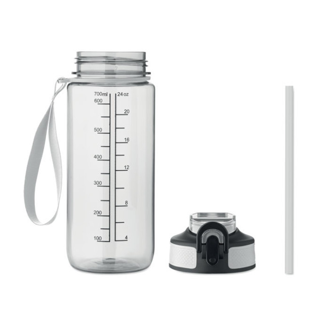 Gourde de sport graduée en RPET Enkel 700 ml 