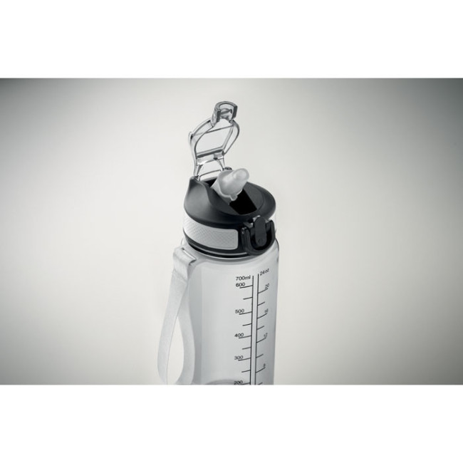 Gourde de sport graduée en RPET Enkel 700 ml 