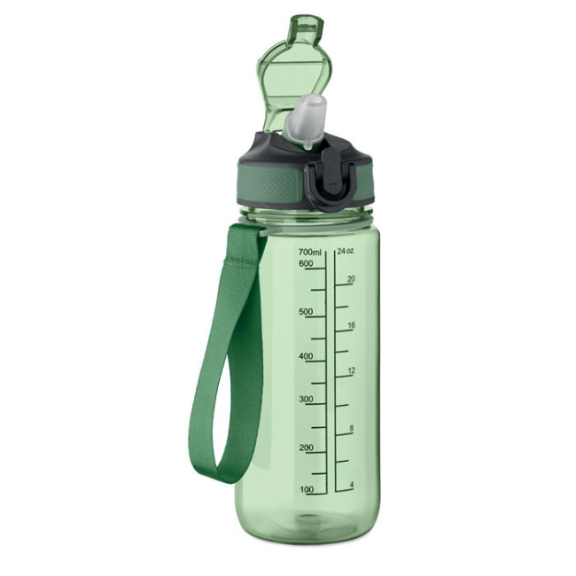 Gourde de sport graduée en RPET Enkel 700 ml 