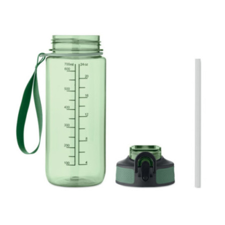 Gourde de sport graduée en RPET Enkel 700 ml 