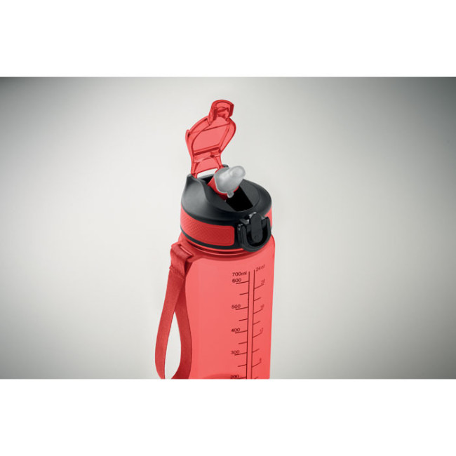 Gourde de sport graduée en RPET Enkel 700 ml 