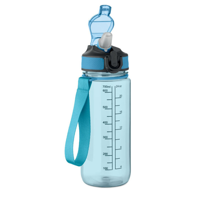 Gourde de sport graduée en RPET Enkel 700 ml 