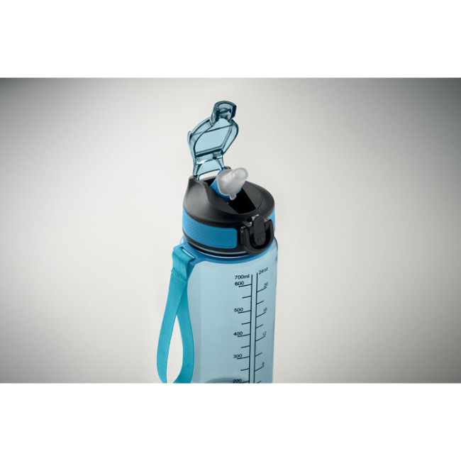 Gourde de sport graduée en RPET Enkel 700 ml 