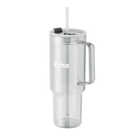 Mug géant avec paille personnalisable Mugora 1,2L 