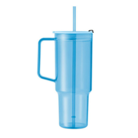 Mug géant avec paille personnalisable Mugora 1,2L 